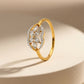 Floral Halo 18kt Diamond Ring for Women