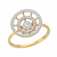 Sunburst 18 KT Diamond Ring for Women