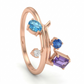 Azure Mixed Fancy Gemstones 18kt Gold Ring