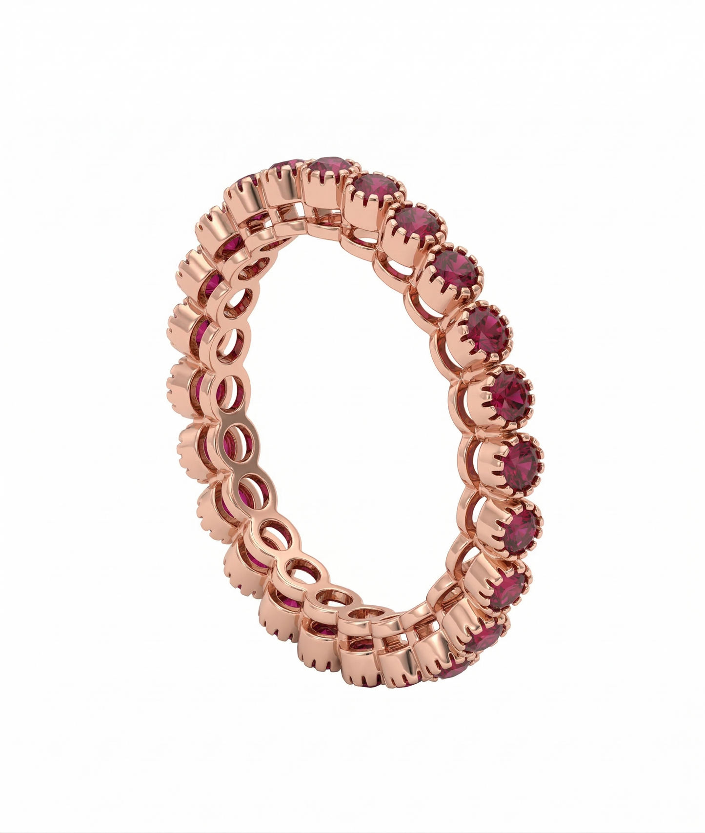 Ruby Glow 18kt Gold Wedding Wear Ring for Women