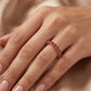 Ruby Glow 18kt Gold Wedding Wear Ring for Women