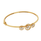 Triple Sunburst Everyday 18kt Diamond Bangle For Women
