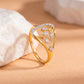 Sunburst 18kt Diamond Ring for Women