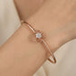 Rosy Bloom Diamond Cuff Bracelet in Gold for Women