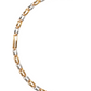 Two-Tone Textured Link Bracelet in 18kt Rose & White Gold