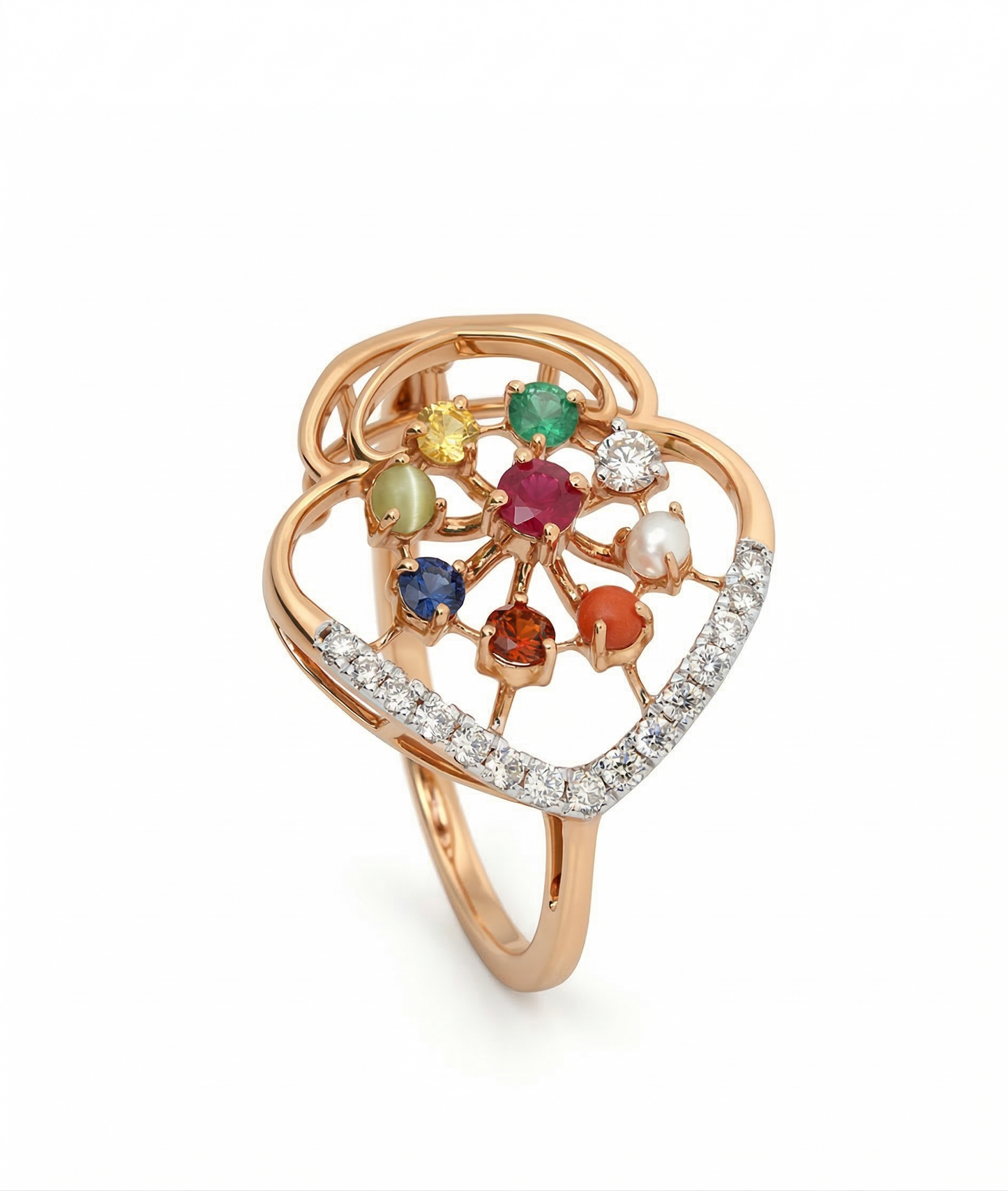 Navraya Multigem Wedding Wear 18kt Diamond Ring
