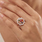 Navratnaya Gemstones 18kt Diamond Ring for Wedding