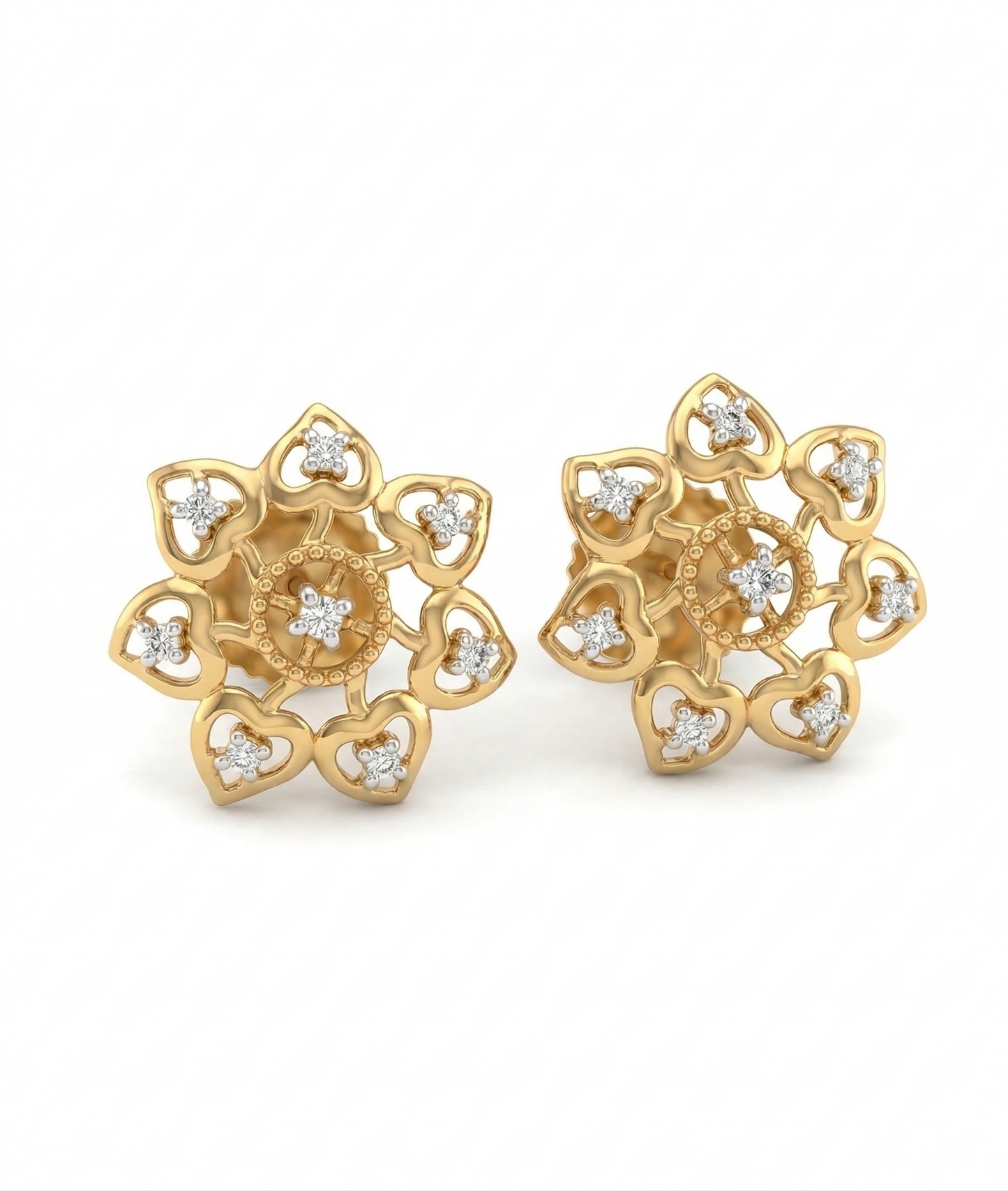 MiniHeart Flora 18kt Diamond Earrings for Women