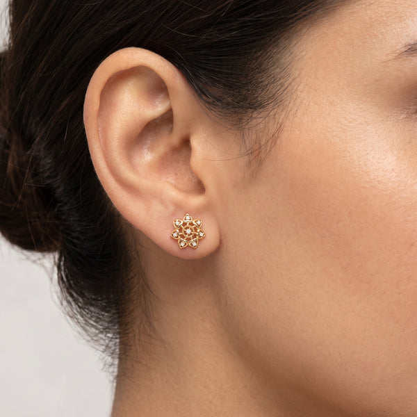 MiniHeart Flora 18kt Diamond Earrings for Women