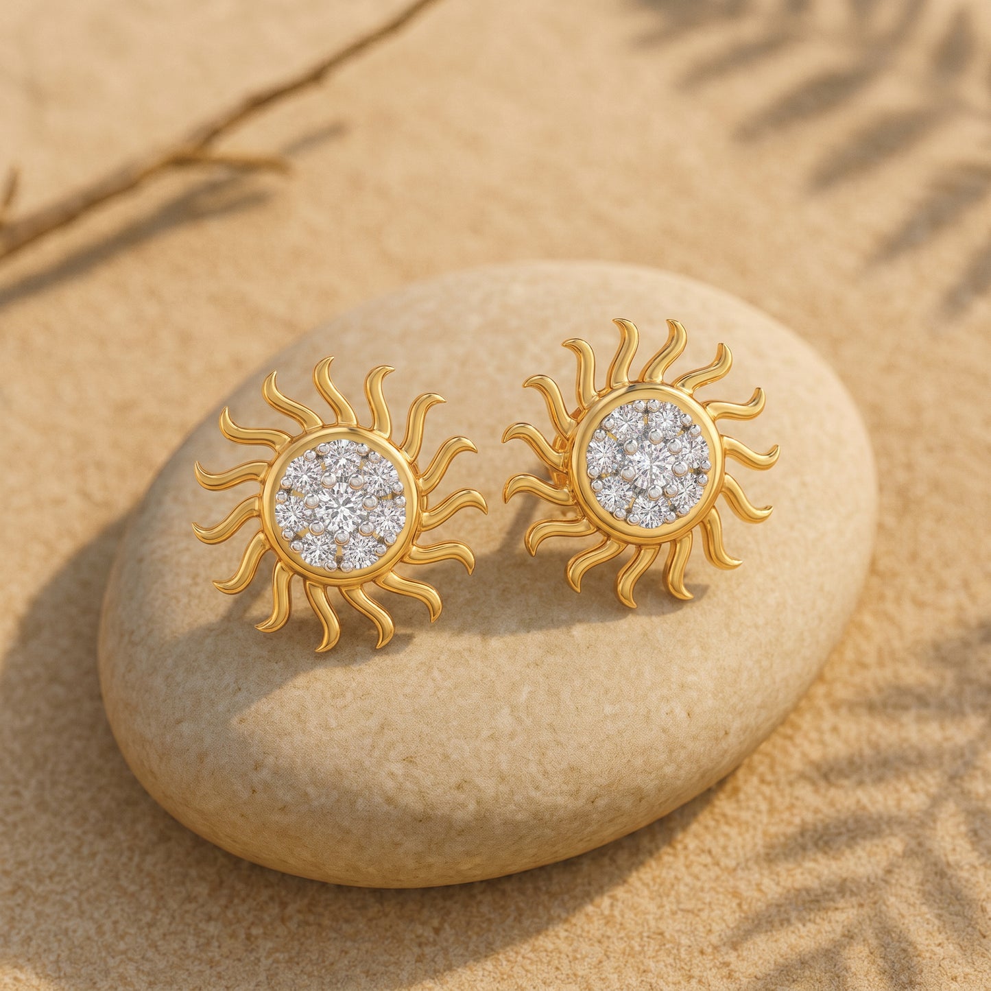 Helia Bloom 18kt Diamond Stud Earring for Women