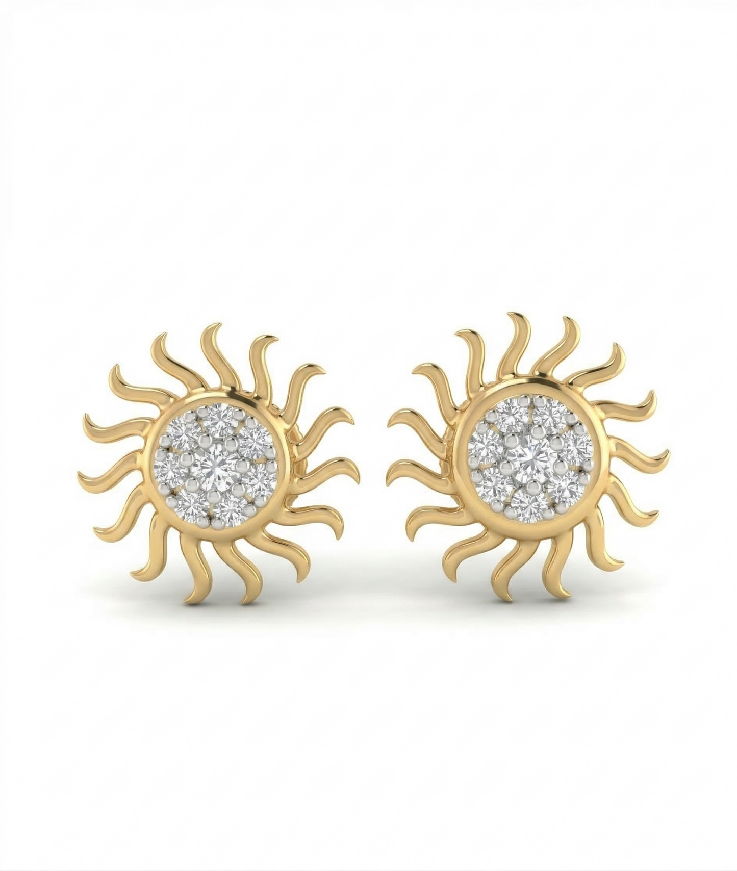 Helia Bloom 18kt Diamond Stud Earring for Women