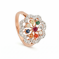 Navratnaya Gemstones 18kt Diamond Ring for Wedding