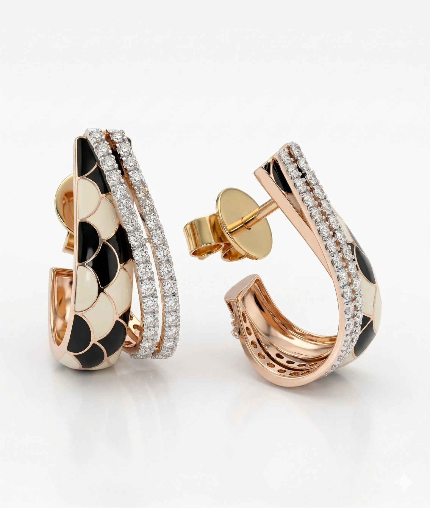 Velvet Curve 18kt Gold Earrings for Women