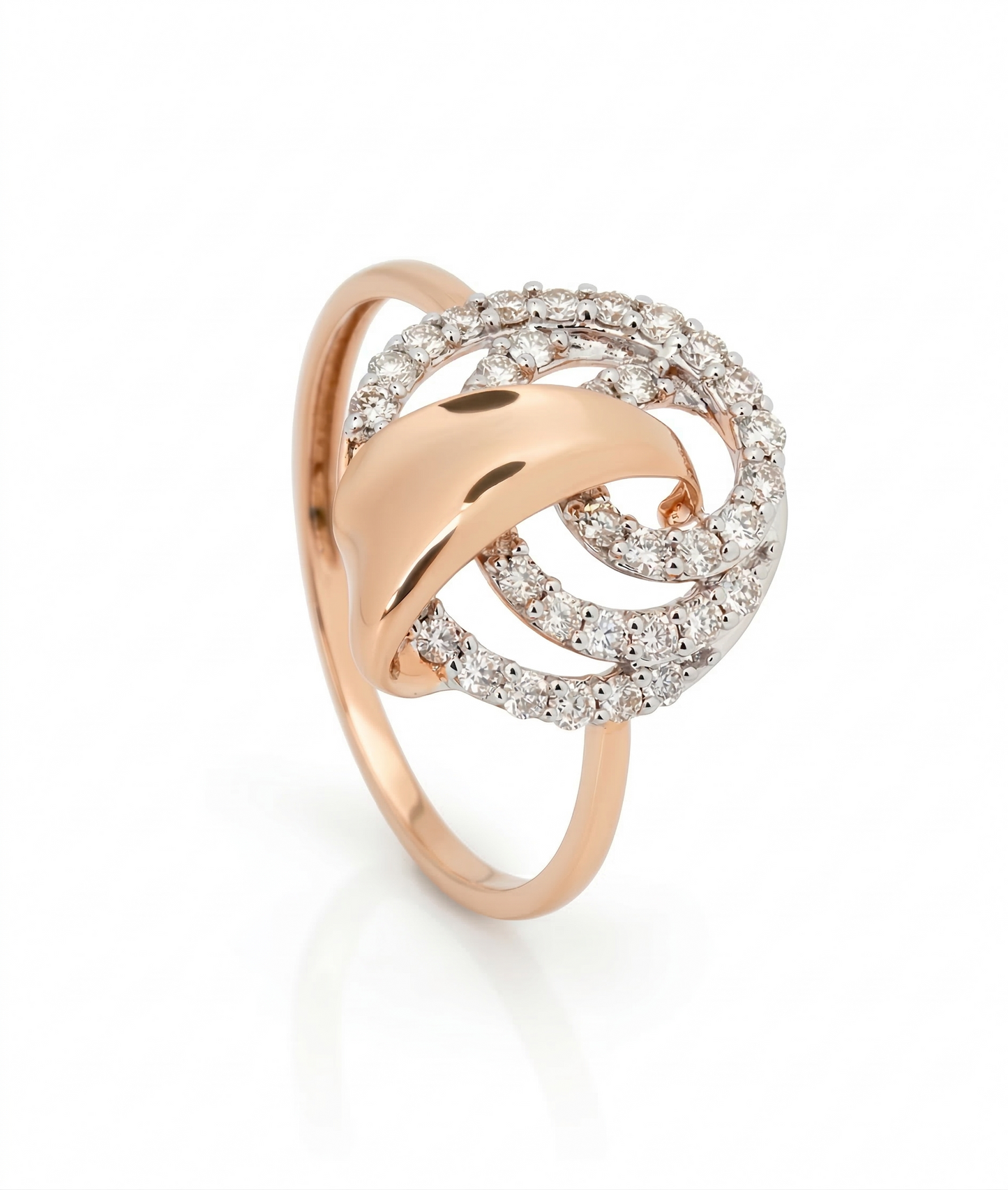 Interloop Halo 18kt Diamond Ring for Women