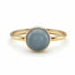 Aurelia Blue Cabochon 18kt Gold Ring for Women