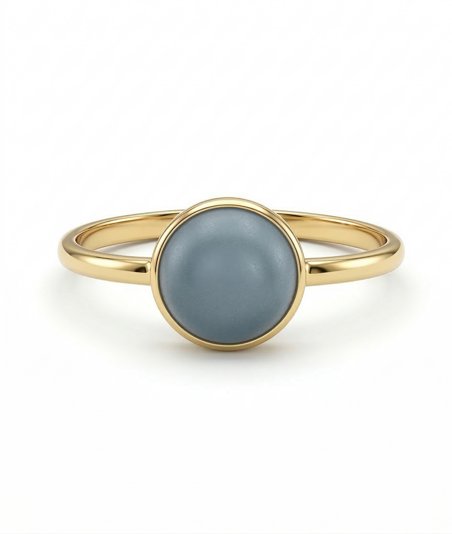 Aurelia Blue Cabochon 18kt Gold Ring for Women