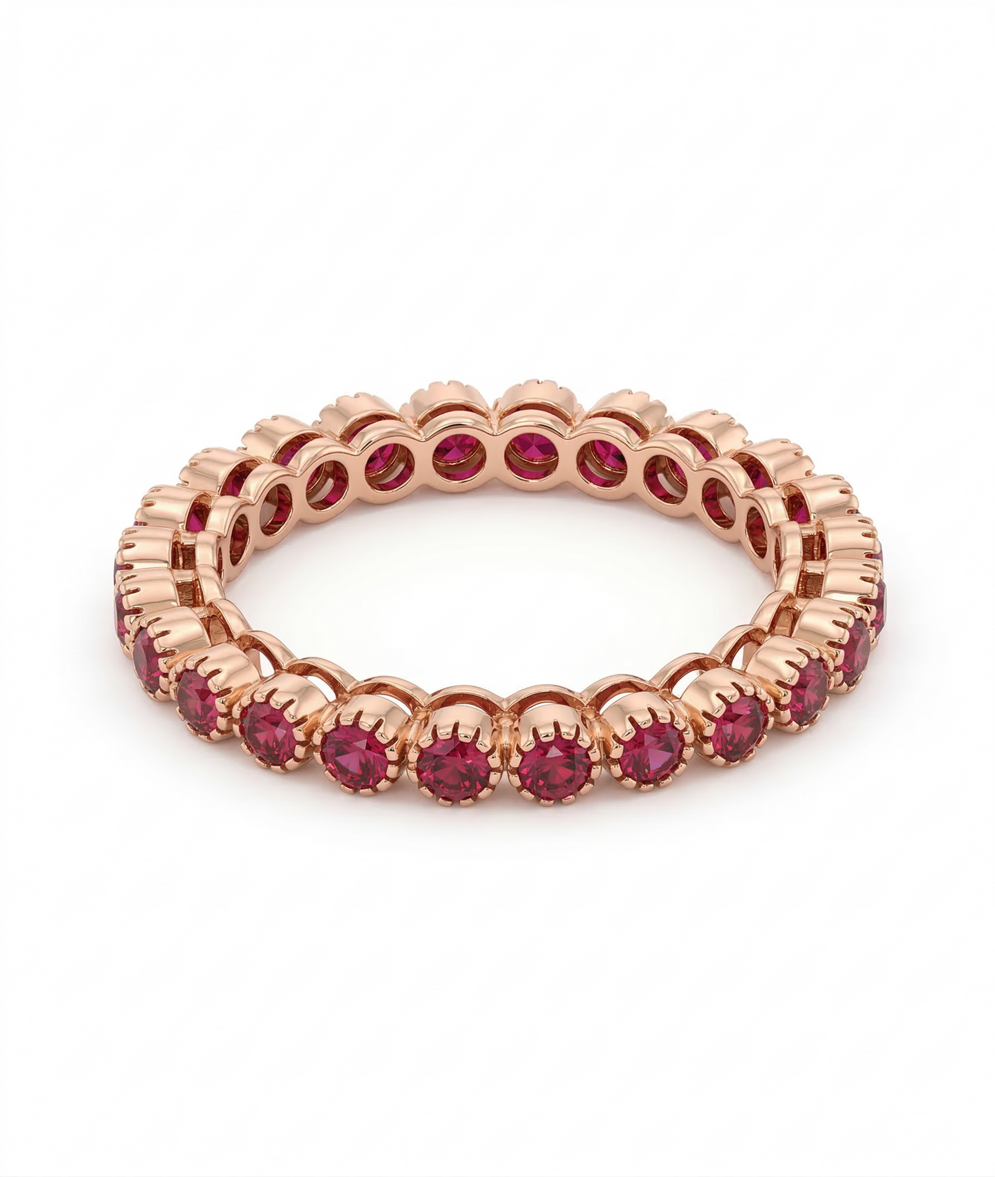 Ruby Glow 18kt Gold Wedding Wear Ring for Women
