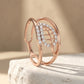 Dual Band Rose Gold Plated 18kt Diamond Ring