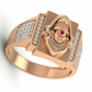 Divine Lord Venkatesha 18kt Diamond Ring for Men