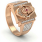 Divine Lord Venkatesha 18kt Diamond Ring for Men