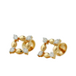 Twinkling Square 18kt Yellow Gold Diamond Earrings