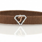 J Initial Letter Diamond Mesh 18kt Rose Gold Bracelet for Men