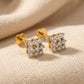 Square Glow 18kt Diamond Earrings For Women