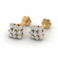 Square Glow 18kt Diamond Earrings For Women