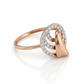 Interloop Halo 18kt Diamond Ring for Women