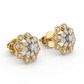 Heirloom Blossom 18kt Diamond Stud Earrings for Women
