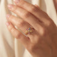 Multi Stone 18kt Party Wear Gold Ring for Women
