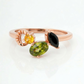 Trio Glow Colourful Gemstone 18kt Diamond Ring