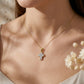 18KT Yellow Gold Full Diamond Cross Pendant