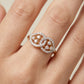 Infinity Loop 18kt Diamond Ring for Festive Wear
