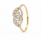 Infinity Loop 18kt Diamond Ring for Festive Wear