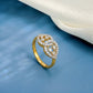 Infinity Loop 18kt Diamond Ring for Festive Wear