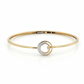 Minimal Diamond Bangle in 18kt Yellow Gold For Women  