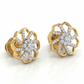 VeyaBloom 18kt Diamond Stud Earrings for Women