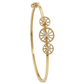 Triple Sunburst Everyday 18kt Diamond Bangle For Women
