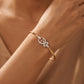 18KT Yellow Gold Diamond Leaf Cluster Bangle Women