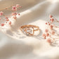 Open Floral 18kt rose Gold Daily Wear Diamond Ring