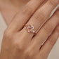 Open Floral 18kt rose Gold Daily Wear Diamond Ring