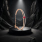 Ruby Solitaire Daily Wear Women's 18kt Diamond Bangle