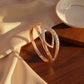 Leaf Interlock 18kt Rose Gold Daily Wear Diamond Ring