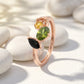 Trio Glow Colourful Gemstone 18kt Diamond Ring