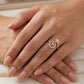 Twin Bloom Open 18kt Diamond Ring for Daily Wear