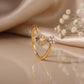 Twin Bloom Open 18kt Diamond Ring for Daily Wear
