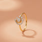 Crescent Crown 18kt Diamond Ring for Women