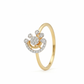 Crescent Crown 18kt Diamond Ring for Women