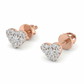 Tiny Heartelle 18kt Diamond Daily Wear Stud Earrings